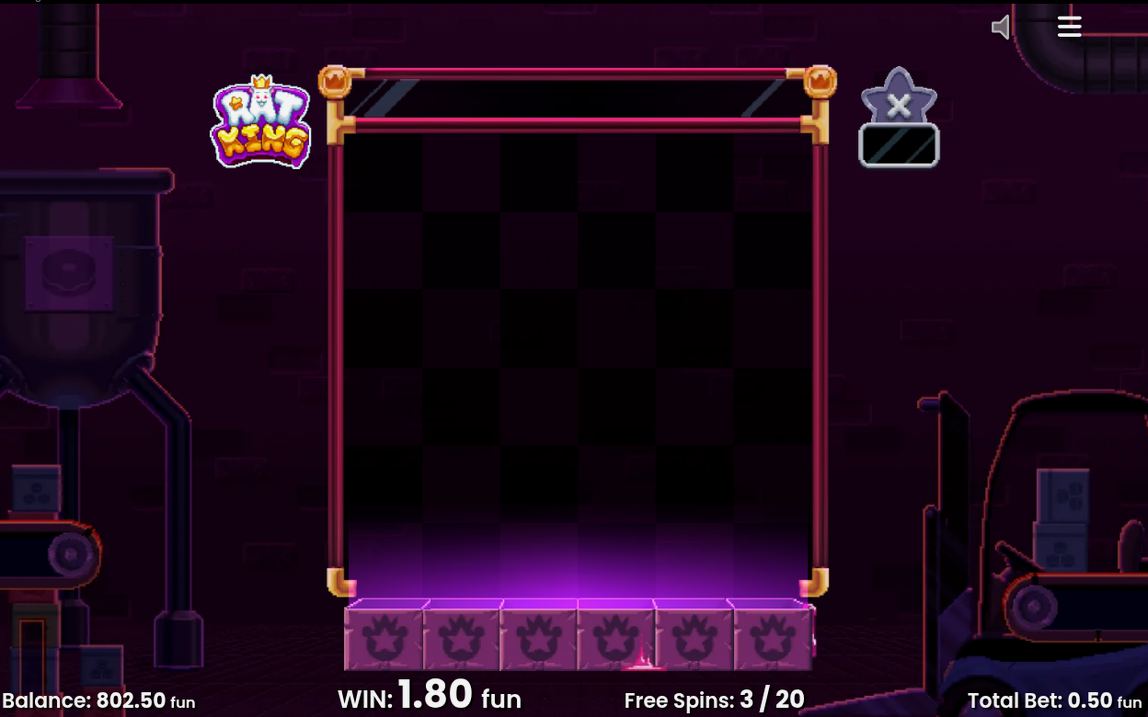 Free Spins screen with spins counter and Collection Boxes